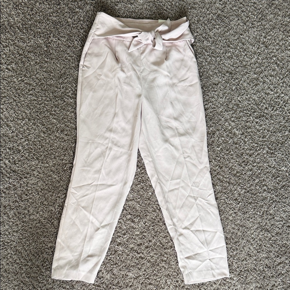 Express NWT light pink high rise ankle pants